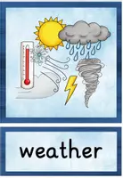 Vorschau - Bildkarten - Weather Flashcards - Wetter im Englischunterricht - Seite 1