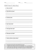 Vorschau - Arbeitsblätter - Lernplakat + AB mit Fragen zum Thema "Aale" + Lösungsblatt + Infografik - Seite 1