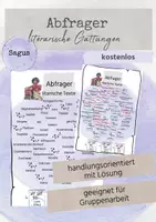 Vorschau - Arbeitsblätter - Abfrager literarische Gattungen - Deckblatt