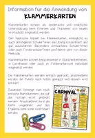 Vorschau - Fördermaterial/Inklusion - CARNIVAL - Klammerkarten - Seite 1
