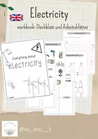 Vorschau - Arbeitsblätter - Electricity workbook/ Deckblatt und Arbeitsblätter - Deckblatt