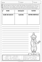 Vorschau - Arbeitsblätter - FASCHING / KARNEVAL - Personenbeschreibung (Kostüme) - Schreibanlass (2-fach differenziert) - Seite 1