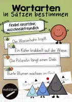Vorschau - Arbeitsblätter - Wortarten | Wachsendes Sparpaket | Kl. 1–3 - Seite 1