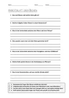 Vorschau - Arbeitsblätter - Lernplakat + AB mit Fragen zum Thema "Bienen" + Lösungsblatt + Mindmap + Infografik - Seite 1
