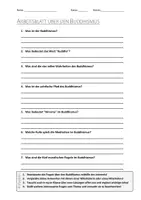Vorschau - Arbeitsblätter - Lernposter + AB mit Fragen zum Thema "Buddhismus" + Lösungsblatt + Mindmap + Infografik - Seite 2