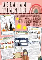 Vorschau - Unterrichtsreihen - Abraham / Abrahamerzählung Altes Testament - Themenheft Religion - Deckblatt
