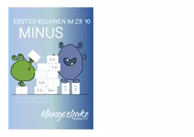 Vorschau - Fördermaterial/Inklusion - Mini-Rechenkärtchen ZR 10 MINUS - Deckblatt