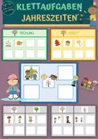 Vorschau - Arbeitsblätter - Klettaufgaben: Jahreszeiten - Deckblatt