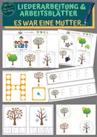 Vorschau - Arbeitsblätter - Liederarbeitung: "Es war eine Mutter..." & Arbeitsblätter - Deckblatt