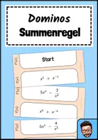 Vorschau - Spiele - Dominos zur Summenregel der Differentialrechnung - Deckblatt