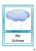 Aperçu - Cartes / Images - Vocabulaire allemand: Hiver (affichage) / Wortschatz: Winter (deutsch, Bildkarten) - Page 2