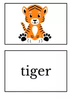 Vorschau - Bildkarten - Zoo Animals Picture + Word Cards - Seite 2