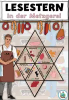 Vista previa - Hojas de trabajo - Paquete de material "In der Metzgerei" Alemán - página 1