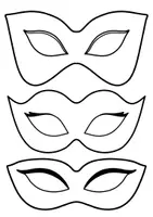 Vorschau - Mal- und Bastelvorlagen - 20 Masken für Fasching & Karneval - zum Selbstgestalten & Basteln - Seite 1