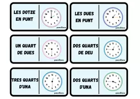 Vista previa - Juegos / Gamificación - Domino hores català - página 1