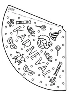Vorschau - Mal- und Bastelvorlagen - Partyhütchen zum Basteln für Karneval & Fasching - Seite 1