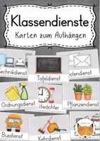 Vorschau - Anderer Materialtyp - Dienste Klassenzimmer Klassendienste - Deckblatt