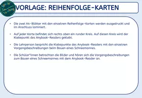 Vorschau - Fördermaterial/Inklusion - Reihenfolgekarten: Schneemann bauen - Seite 2