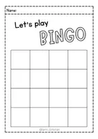 Vorschau - Arbeitsblätter - Let's play BINGO! - Seite 1