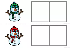 Vorschau - Fördermaterial/Inklusion - Silben lesen: Schneemann-Namen - Seite 2