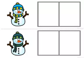 Vorschau - Fördermaterial/Inklusion - Silben lesen: Schneemann-Namen - Seite 3