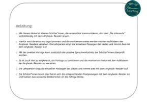 Vorschau - Fördermaterial/Inklusion - Liederarbeitung mit Symbolen: Die Jahresuhr - Seite 2