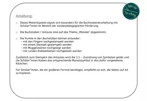 Vorschau - Arbeitsblätter - Monate: Anlaute stempeln - Seite 1