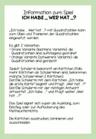 Vorschau - Spiele - Quadratzahlen - Ich habe... Wer hat...? - Seite 1
