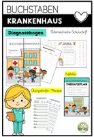 Vorschau - Arbeitsblätter - Buchstabenkrankenhaus - Schön schreiben - Schreibschrift Übungsblätter - Deckblatt