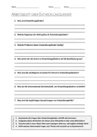 Vorschau - Arbeitsblätter - Lernposter + AB mit Fragen zum Thema "Entwicklungsländer" + Lösungsblatt + Mindmap + Infografiken - Seite 1