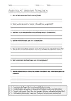 Vorschau - Arbeitsblätter - AB mit Fragen zum Thema "Fernsehen" + Lösungsblatt + Infografik - Deckblatt