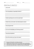 Vorschau - Arbeitsblätter - AB mit Fragen zum Thema "Fett" + Lösungsblatt + Mindmap + Infografik - Deckblatt