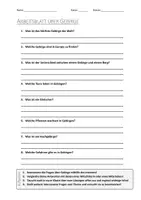 Vorschau - Arbeitsblätter - AB mit Fragen zum Thema "Gebirge" + Lösungsblatt + Infografik - Deckblatt