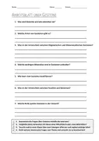 Vorschau - Arbeitsblätter - AB mit Fragen zum Thema "Gesteine" + Lösungsblatt + Infografik - Deckblatt