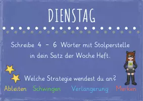 Vorschau - Präsentationen/Tafelbilder - Satz der Woche - Klasse 4 (für das Smartboard) - Seite 3