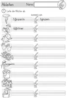Vorschau - Arbeitsblätter - Fresch Ableiten Arbeitsblätter mit Bastelvorlage und Spiel - Klasse 2 / 3 - Seite 2