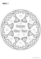 Vorschau - Mal- und Bastelvorlagen - 10 Mandalas zu Neujahr, Geburtstag, Glück ... - Seite 2