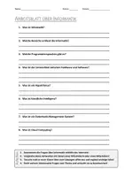 Vorschau - Arbeitsblätter - Lernposter + AB mit Fragen zum Thema "Informatik" + Lösungsblatt + Infografik - Seite 1