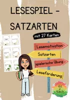 Vorschau - Spiele - Satzarten - Lesespiel - Deckblatt