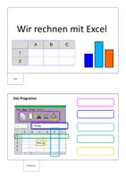 Vorschau - Mal- und Bastelvorlagen - Klappi zu 60 Aufgaben in Excel mit der Excel Oma - Seite 1