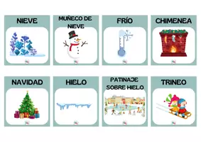 Vista previa - Tarjetas / Manipulativos - PACK ACTIVIDADES DE INVIERNO - página 1