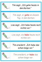 Vorschau - Aufgabenkarten - DaF / DaZ Arabisch: Indirekte Rede - Übungskarten - Seite 2