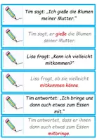 Vorschau - Aufgabenkarten - DaF / DaZ Arabisch: Indirekte Rede - Übungskarten - Seite 3