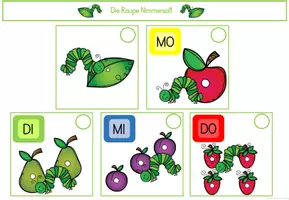 Vorschau - Fördermaterial/Inklusion - Liederarbeitung: Kleine Raupe Nimmersatt - Seite 2