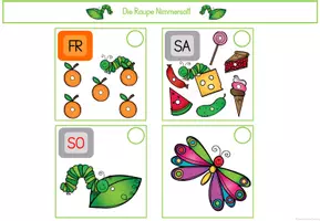 Vorschau - Fördermaterial/Inklusion - Liederarbeitung: Kleine Raupe Nimmersatt - Seite 3