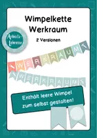 Vorschau - Anderer Materialtyp - Wimpelkette "Werkraum" - Deckblatt