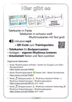 Vorschau - Arbeitsblätter - Musik 🎵 Bodypercussion ✋🏼 Rhythmus trainieren KARNEVAL 🤡 Rhythmus Klatschübungen • Rhythmusbausteine - Seite 1
