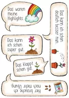 Vorschau - Mal- und Bastelvorlagen - Gesprächskarten Sprechblasen zum LEG / Perspektivgespräch / Lernen - Seite 2