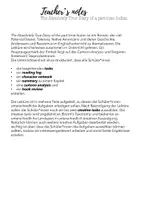Vorschau - Stundenentwürfe - Lektürearbeit - The Absolutely True Diary of a part-time Indian - Seite 1