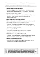 Vorschau - Arbeitsblätter - AB mit Fragen zum Thema "Johann Wolfgang von Goethe" + Lösungsblatt + Mindmap + Infografiken - Seite 3